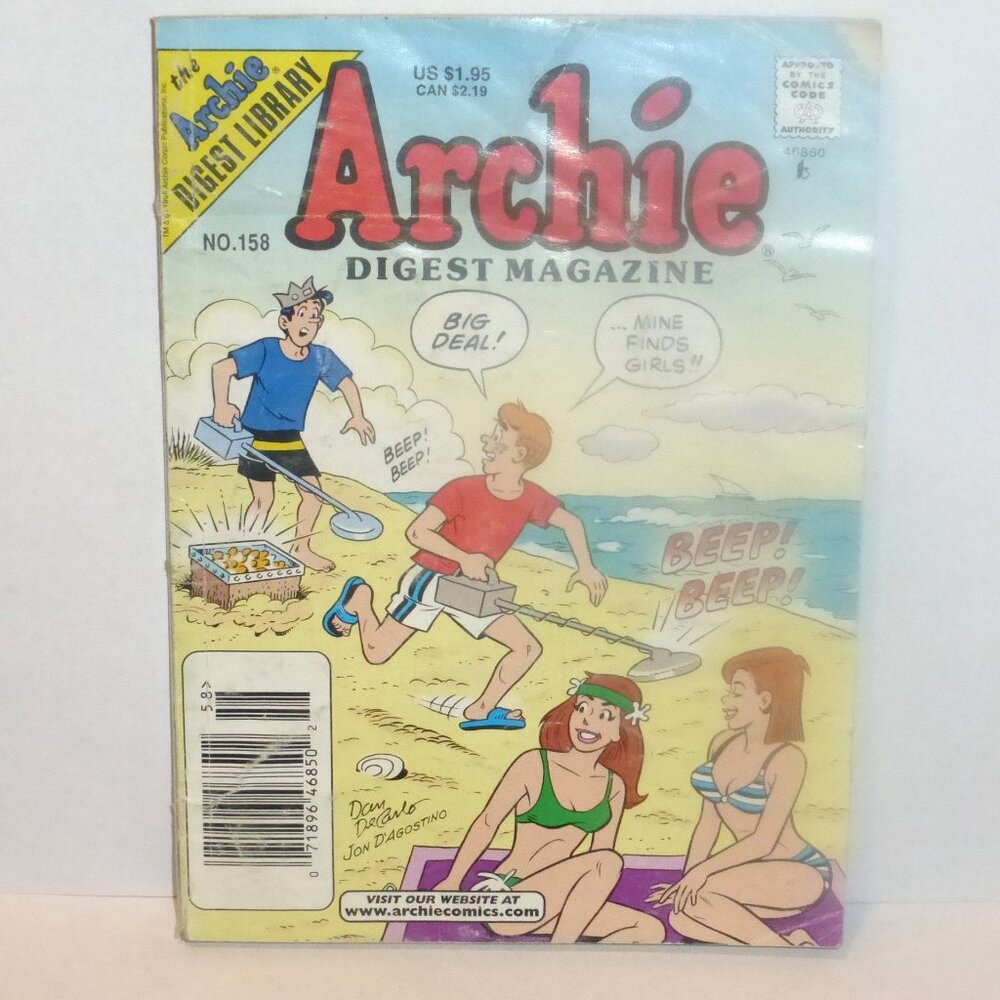 1st PRINT 1998 Archie Digest Library ARCHIE Digest Magazine #158 Archie Comics